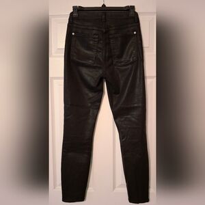 7 For All Mankind Black Skinny Jeans